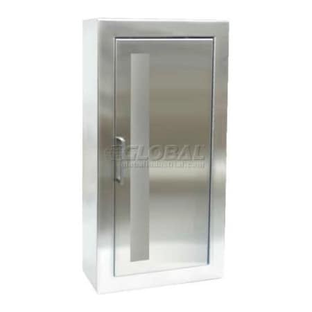 Activar Construction Products Group Activar Inc. SS Fire Extinguisher Cabinet, Vertical Acrylic Window Surface Mount 1033V10